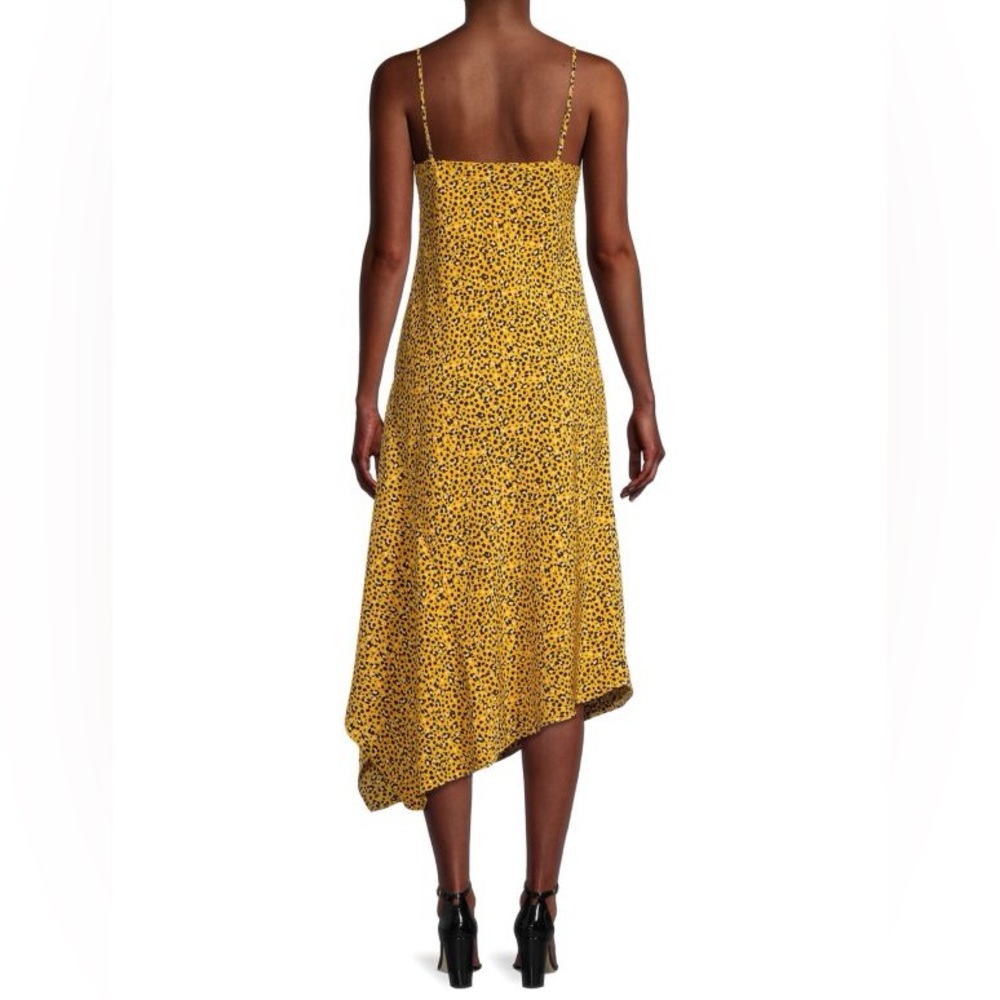 Karl Lagerfeld Mustard Asymmetrical Dress - Picture 2 of 6